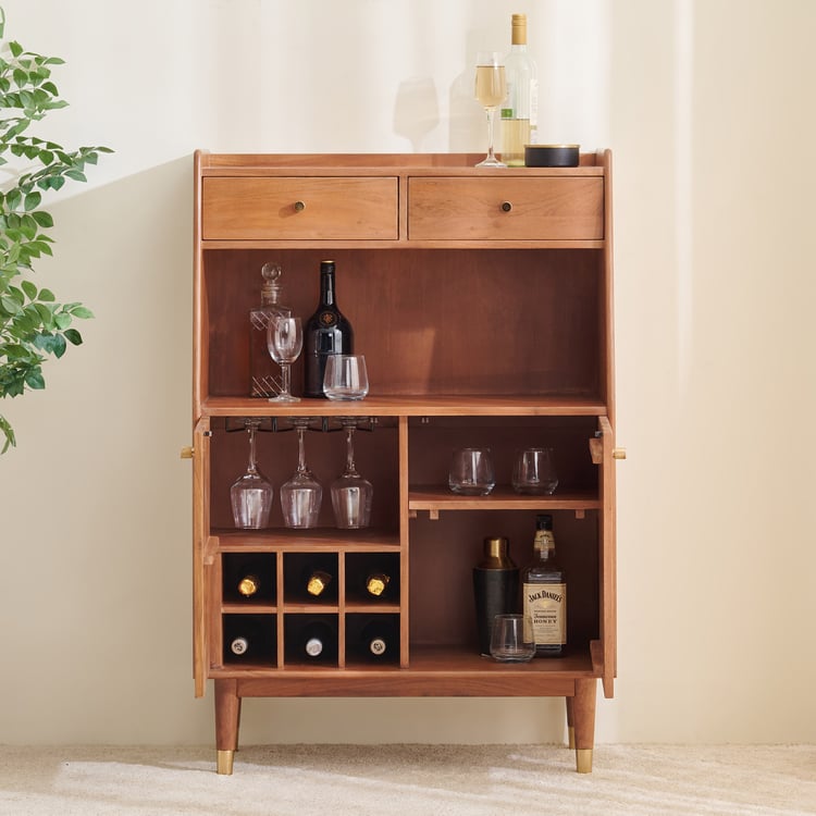 Amanda Bar Cabinet - Brown