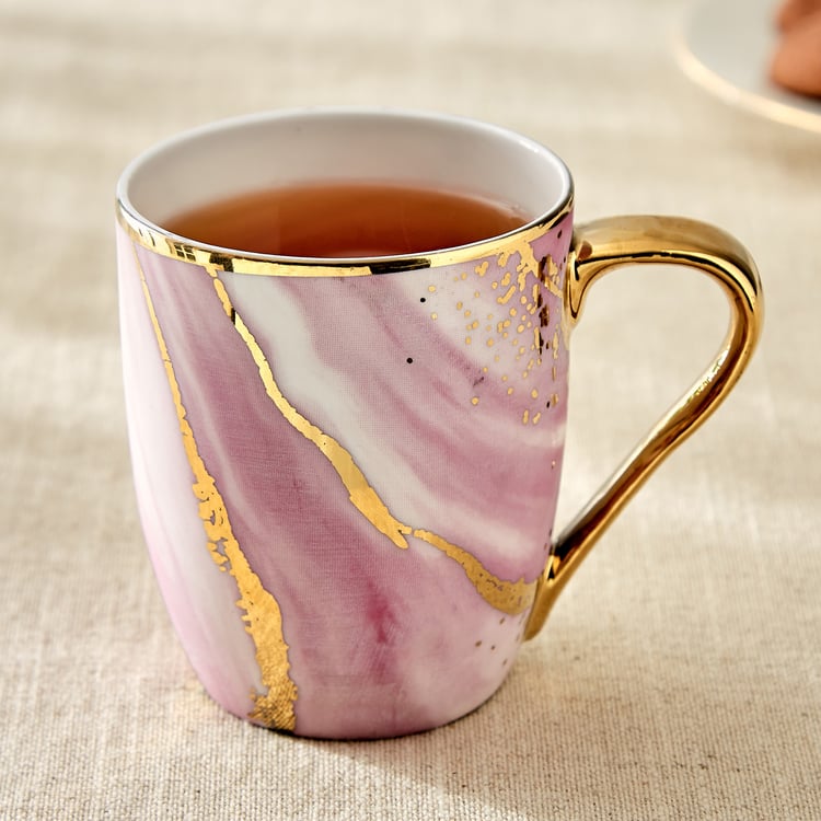 Teresa Zeno Marble Oxford Bone China Printed Mug - 350ml