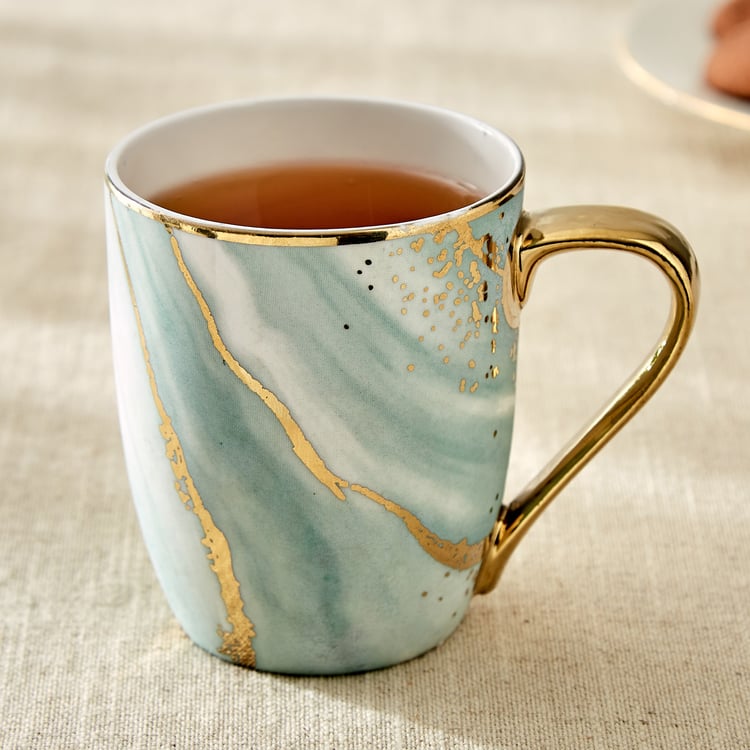 Teresa Zeno Marble Oxford Bone China Printed Mug - 350ml