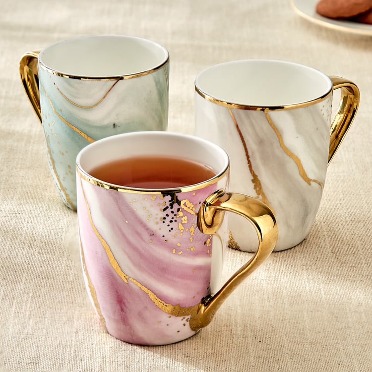 Teresa Zeno Marble Oxford Bone China Printed Mug - 350ml