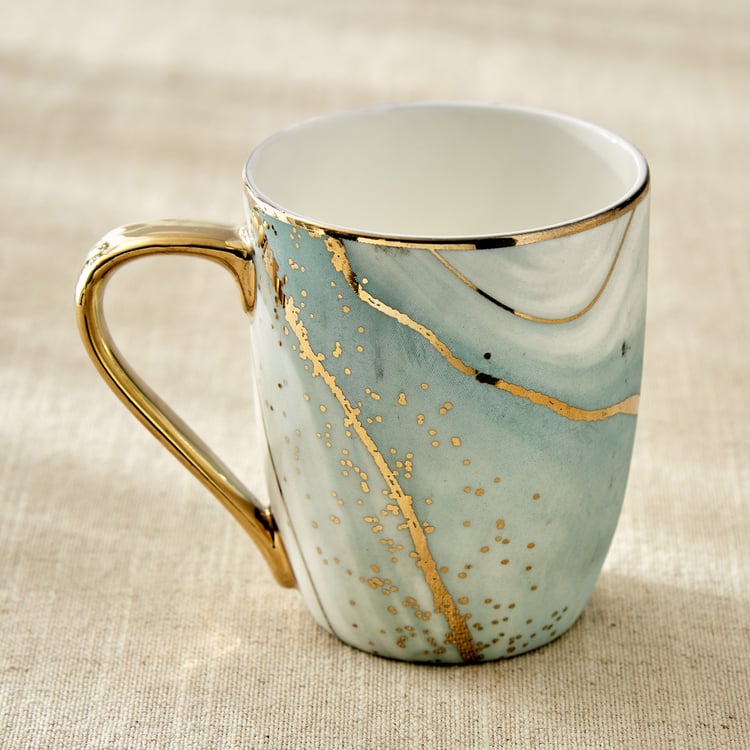 Teresa Zeno Marble Oxford Bone China Printed Mug - 350ml