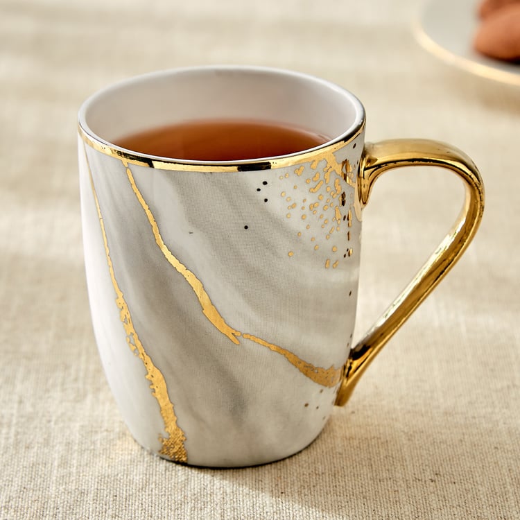 Teresa Zeno Marble Oxford Bone China Printed Mug - 350ml