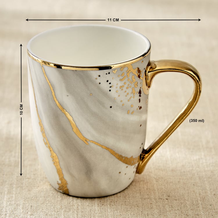 Teresa Zeno Marble Oxford Bone China Printed Mug - 350ml