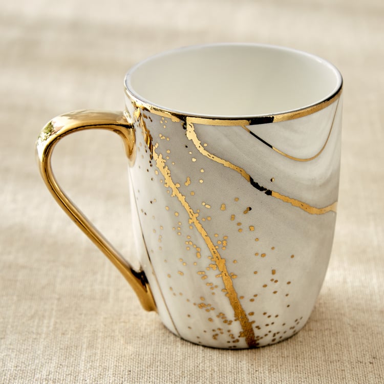 Teresa Zeno Marble Oxford Bone China Printed Mug - 350ml