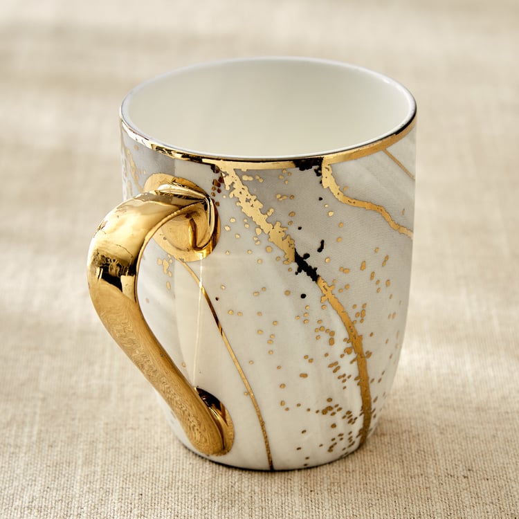 Teresa Zeno Marble Oxford Bone China Printed Mug - 350ml