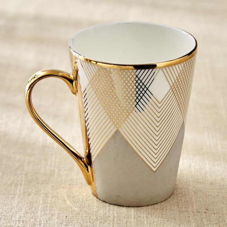 Teresa Zeno Chevron Zing Bone China Printed Mug - 330ml