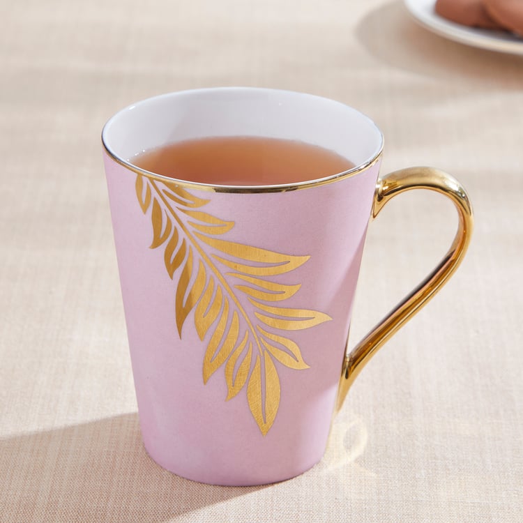 Teresa Zeno Leaf Zing Bone China Printed Mug - 330ml