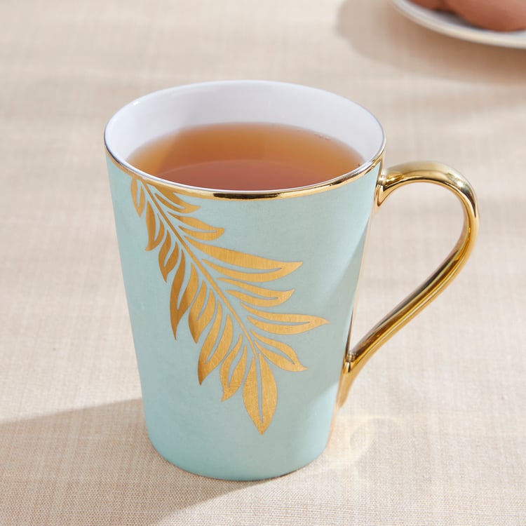 Teresa Zeno Leaf Zing Bone China Printed Mug - 330ml