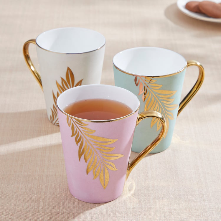 Teresa Zeno Leaf Zing Bone China Printed Mug - 330ml