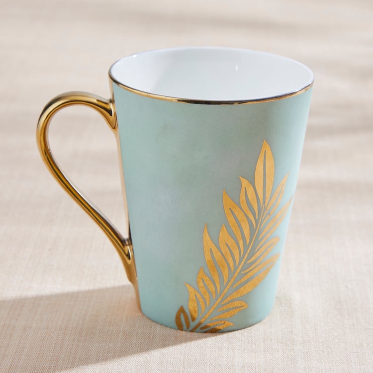 Teresa Zeno Leaf Zing Bone China Printed Mug - 330ml