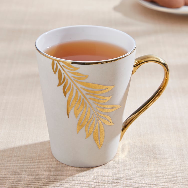 Teresa Zeno Leaf Zing Bone China Printed Mug - 330ml