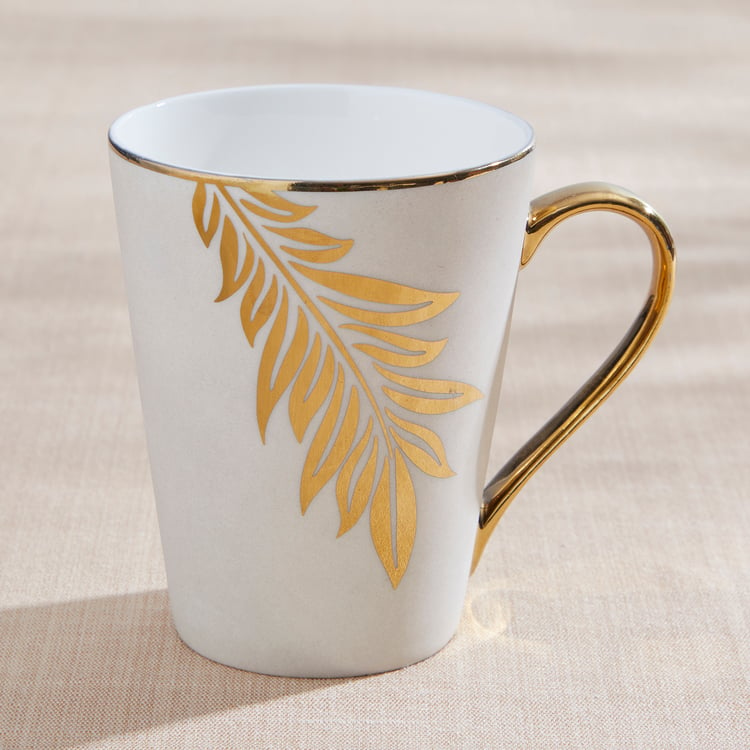 Teresa Zeno Leaf Zing Bone China Printed Mug - 330ml