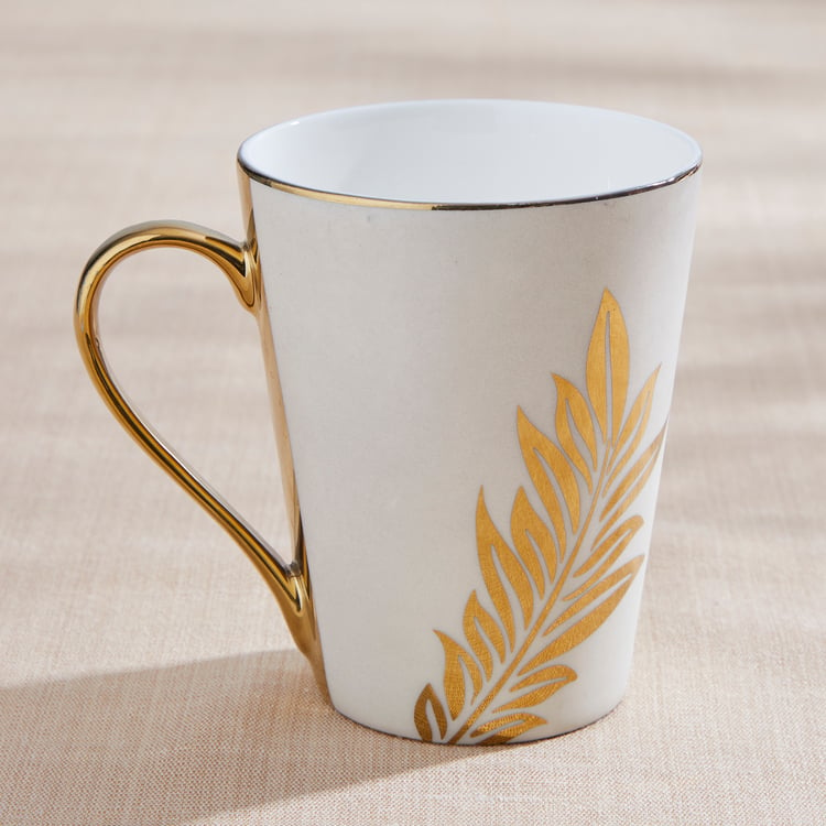 Teresa Zeno Leaf Zing Bone China Printed Mug - 330ml