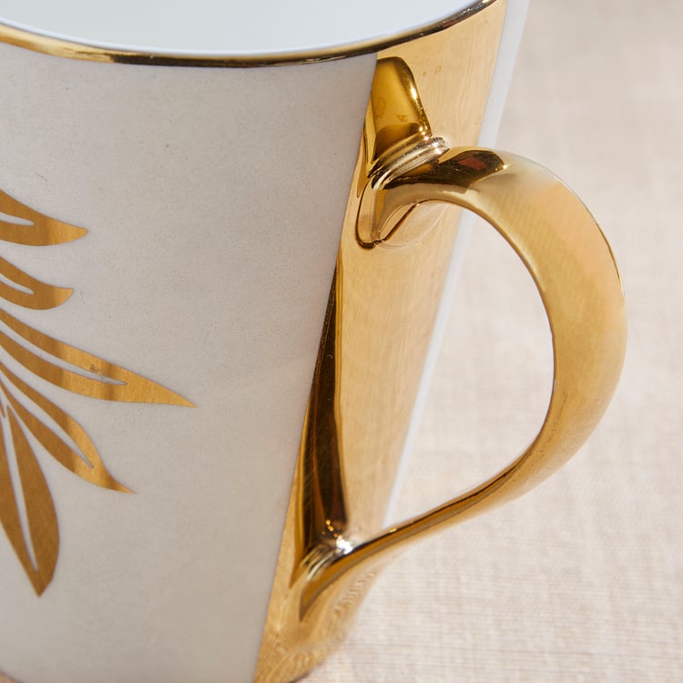 Teresa Zeno Leaf Zing Bone China Printed Mug - 330ml