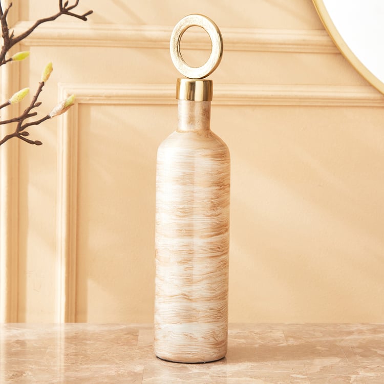 Eternity Viva Glass and Metal Decorative Bottle