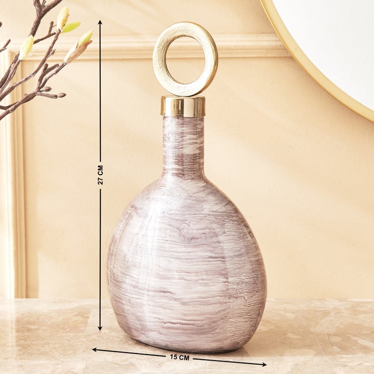 Eternity Viva Glass and Metal Decorative Bottle