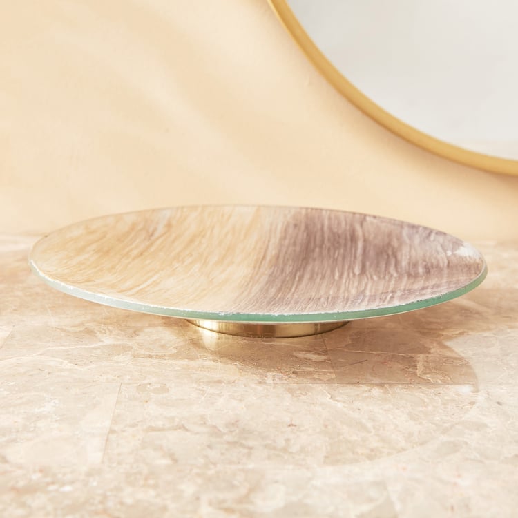 Eternity Viva Strln Glass Decorative Platter