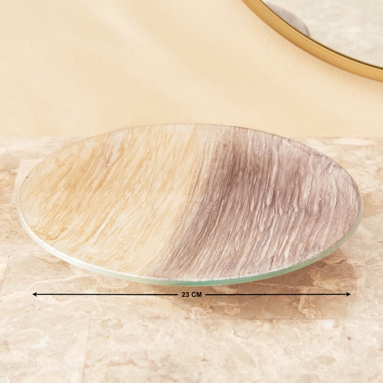 Eternity Viva Strln Glass Decorative Platter