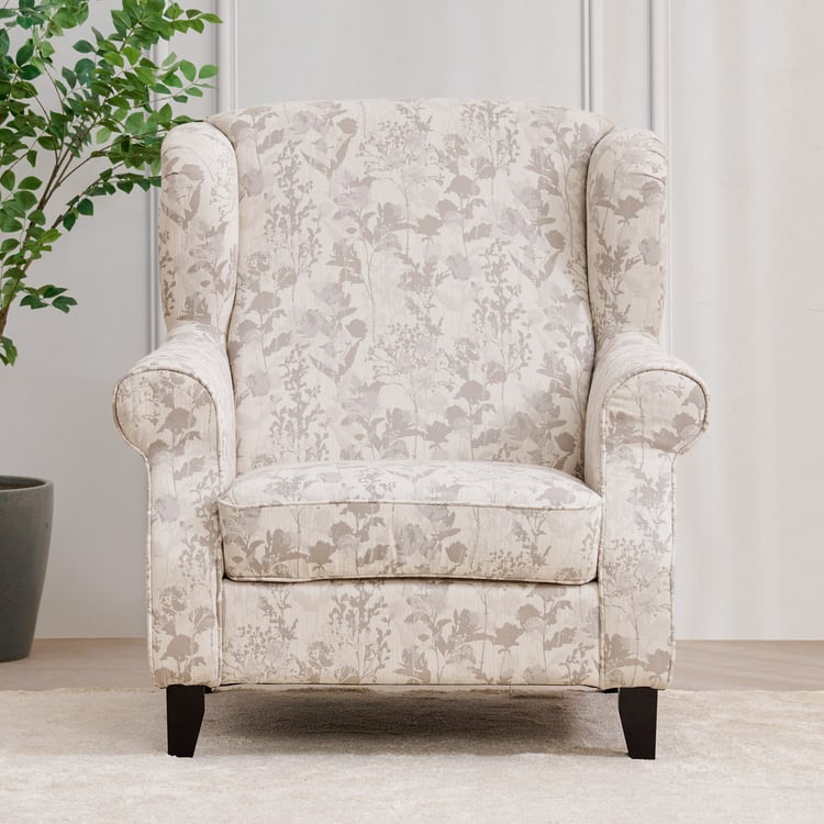 Botanical NXT Fabric Wing Chair - Beige