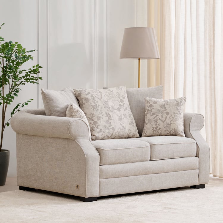 Botanical NXT Fabric 2-Seater Sofa with Cushions - Beige