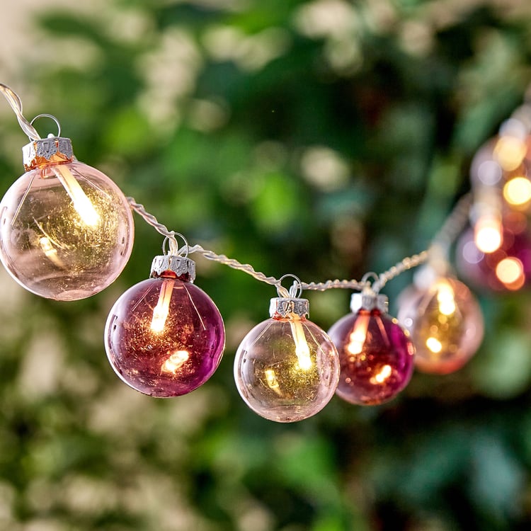 Serena Solitaire Ball String Lights - 10 Bulbs