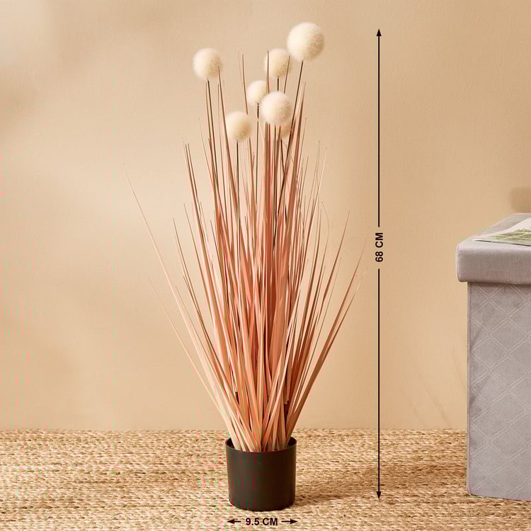 Lets Garden Artificial Pom Pom Plant In Pot