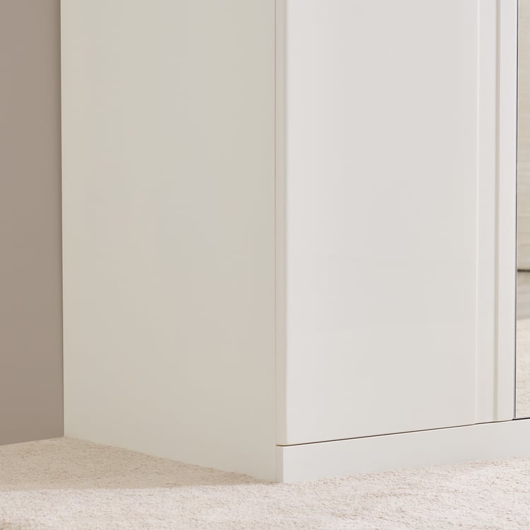 Senorita 4-Door Wardrobe with Mirrors - Cream