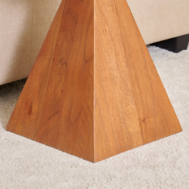 Amanda Acacia Wood Accent Table - Brown