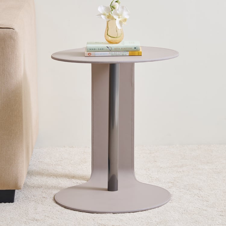 Marcello Metal C Type End Table - Brown