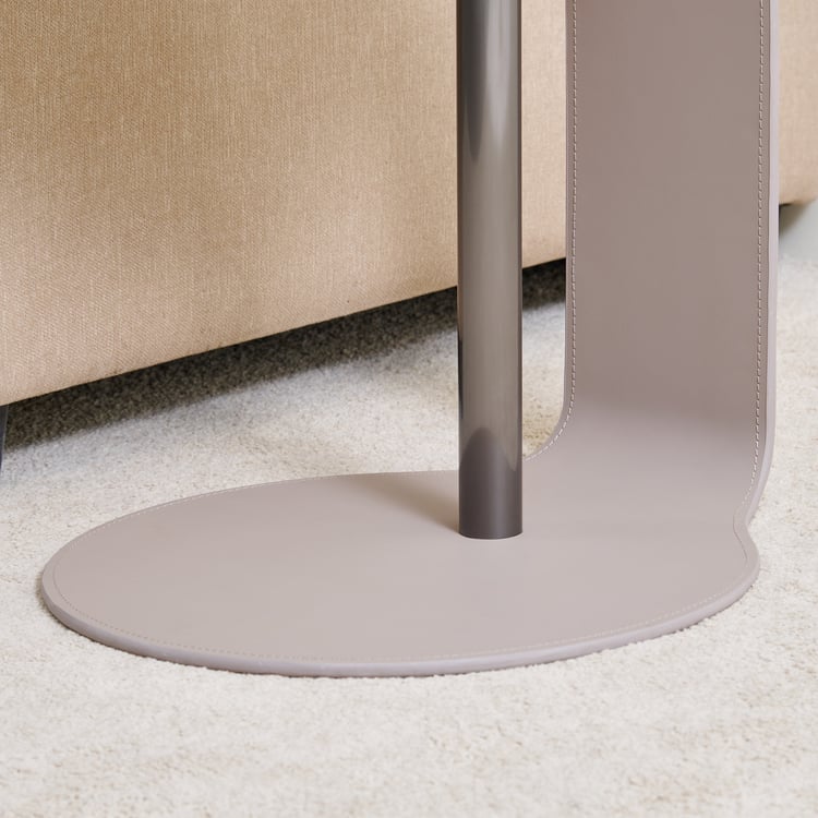 Marcello Metal C Type End Table - Brown