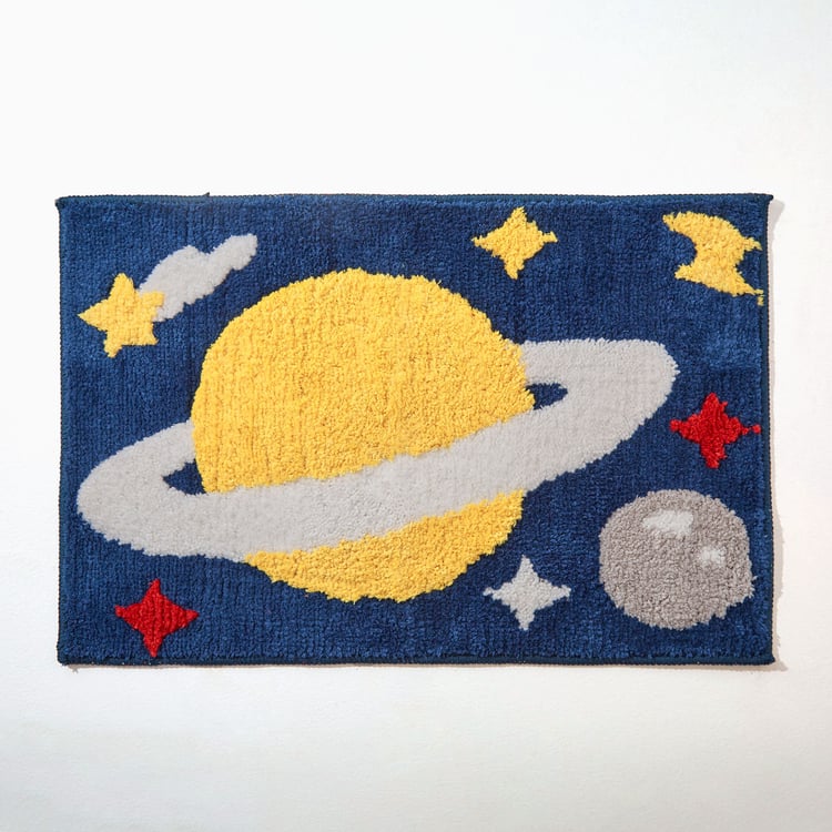 Slate Kids Space Knitted Anti-Slip Bathmat - 60x40cm