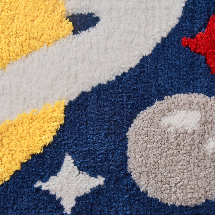 Slate Kids Space Knitted Anti-Slip Bathmat - 60x40cm