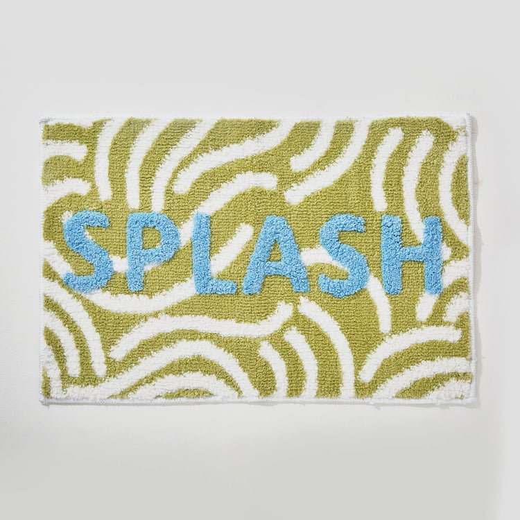 Slate Splash Knitted Anti-Slip Bathmat - 60x40cm