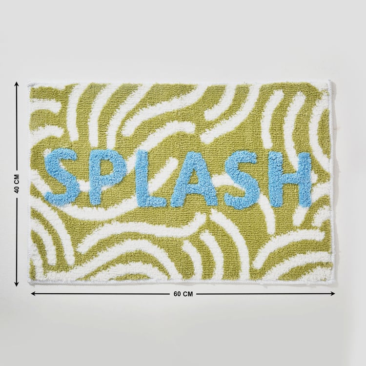 Slate Splash Knitted Anti-Slip Bathmat - 60x40cm