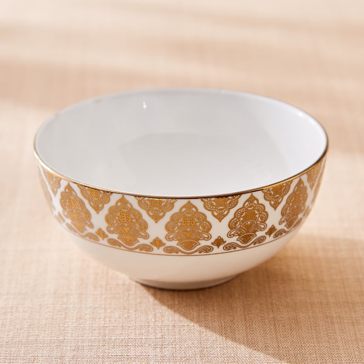 Midas Damask Bone China Printed Katori - 240ml