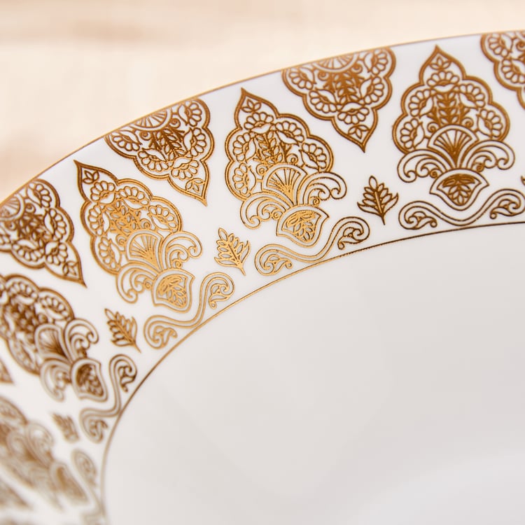 Midas Damask Bone China Printed Serving Bowl - 1L