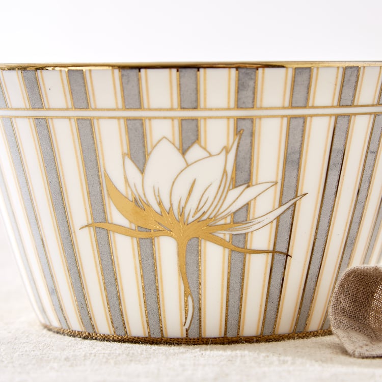 Midas Emily Bone China Printed Bowl - 470ml