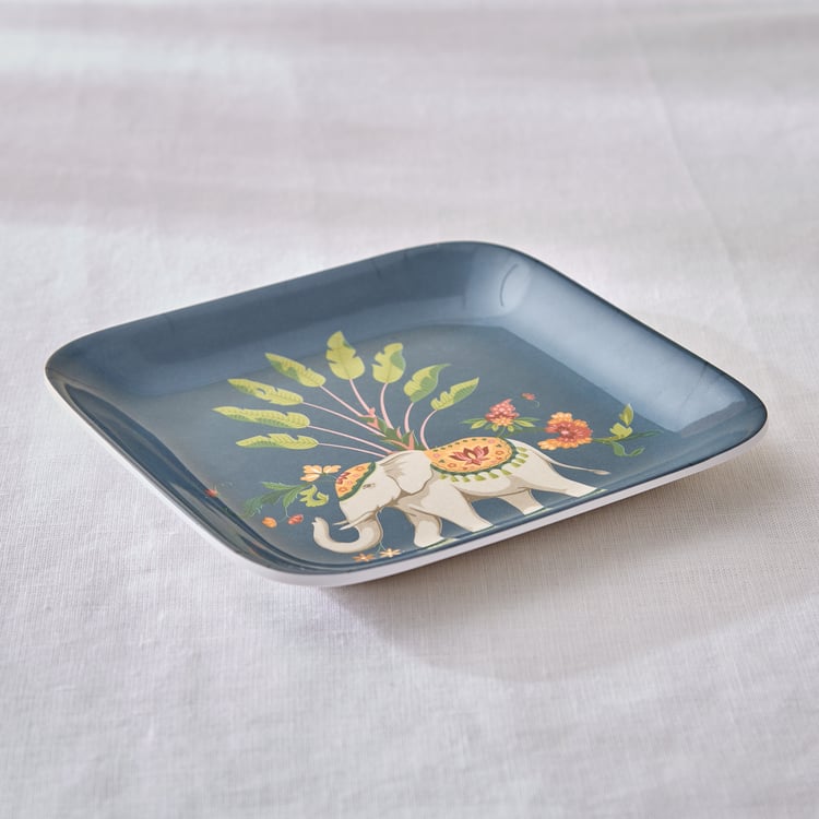 Jalsa Set of 3 Melamine Printed Appetizer Plates