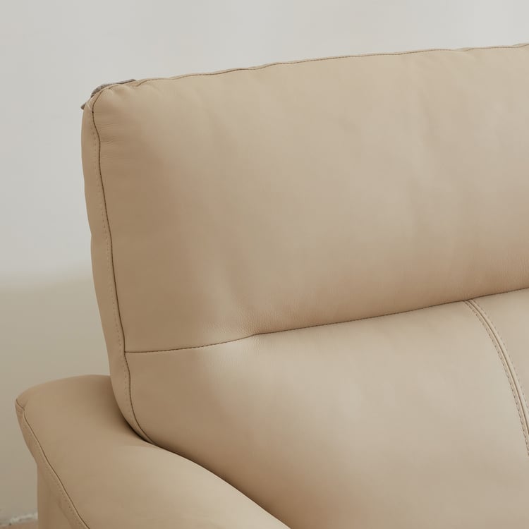 Senorita Half Leather 1-Seater Electric Recliner - Ivory