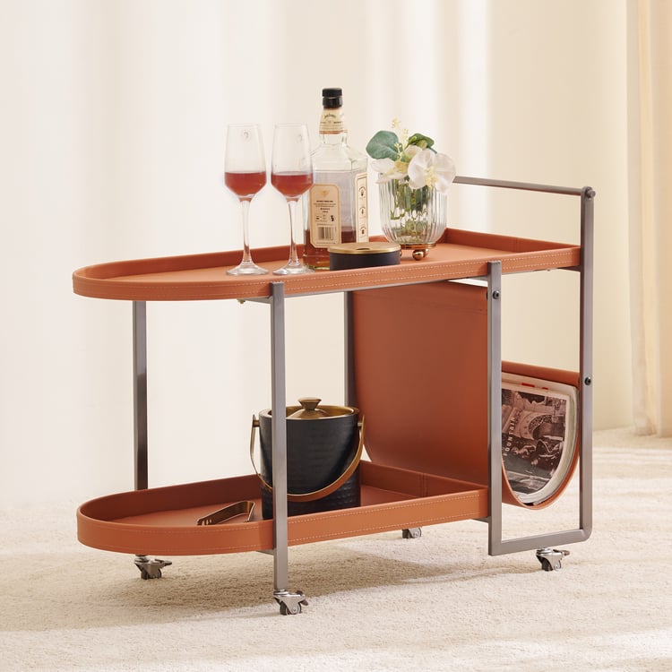 Caren Serving Trolley - Brown