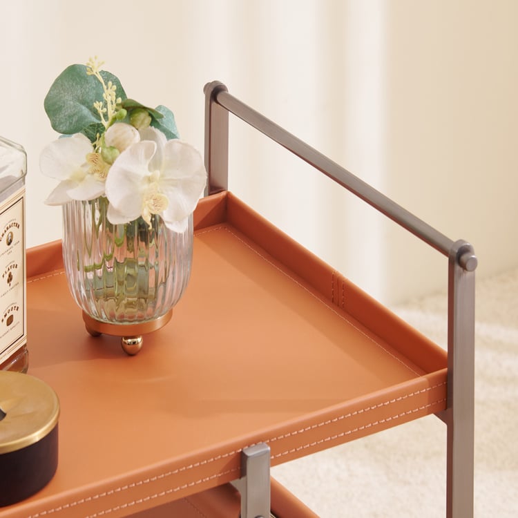 Caren Serving Trolley - Brown