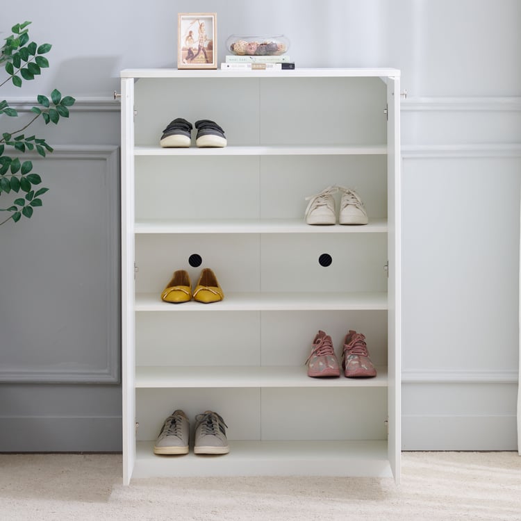 Helios Reynan NXT 15 Pairs Shoe Cabinet - White