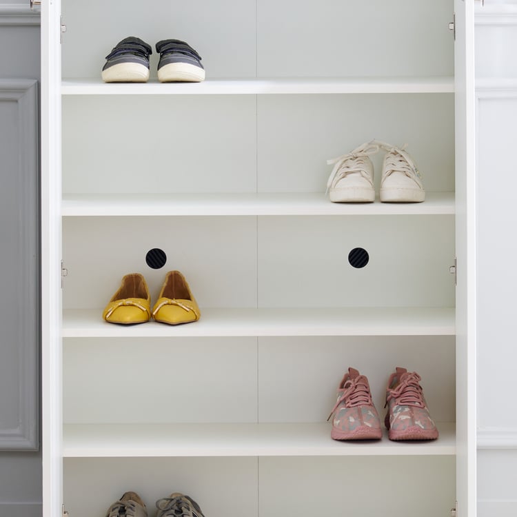 Helios Reynan NXT 15 Pairs Shoe Cabinet - White