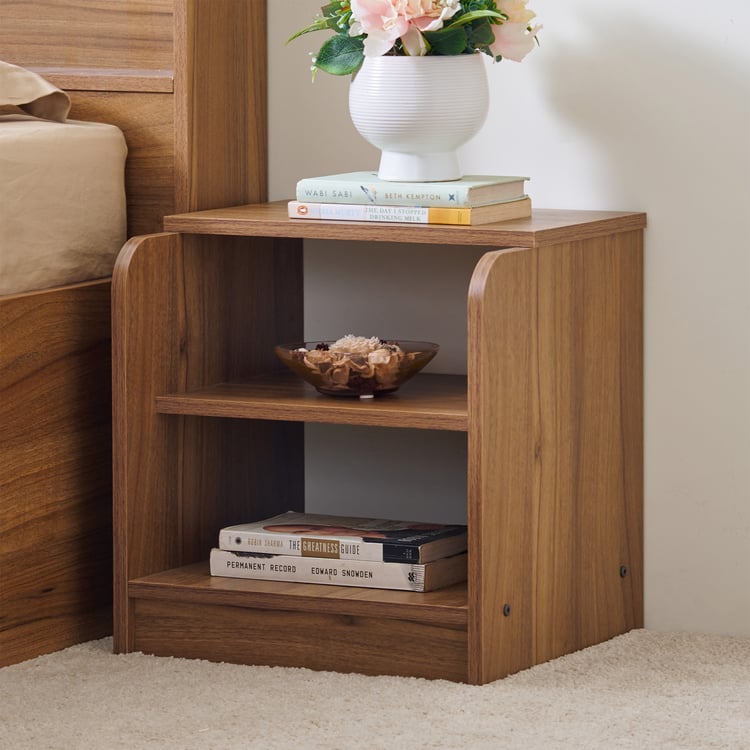 Helios David Bedside Table - Teak