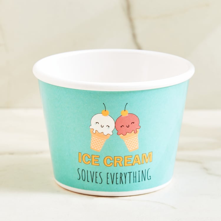 Bakers Pride Veha Set of 4 Melamine Printed Ice Cream Bowls - 200ml