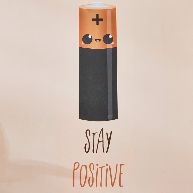 Garnet Wooden Stay Positive Hanging Wall Accent