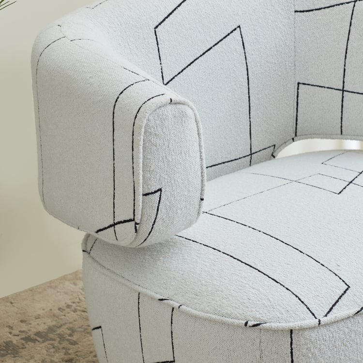 Alpine Fabric Accent Chair - White