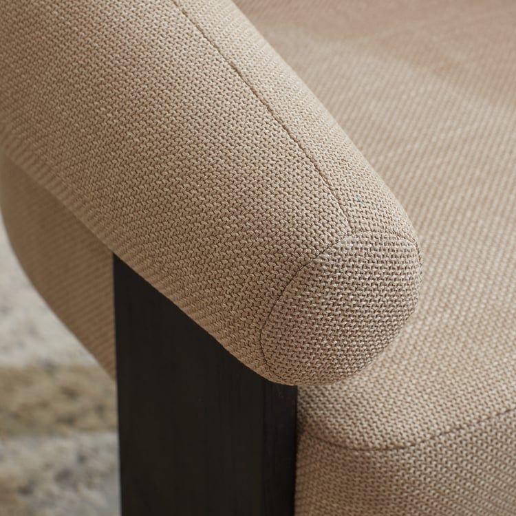 Quadro Fabric Accent Chair - Beige