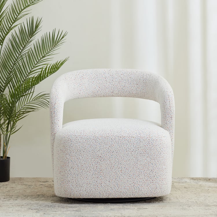 Terraroza Fabric Accent Chair - White