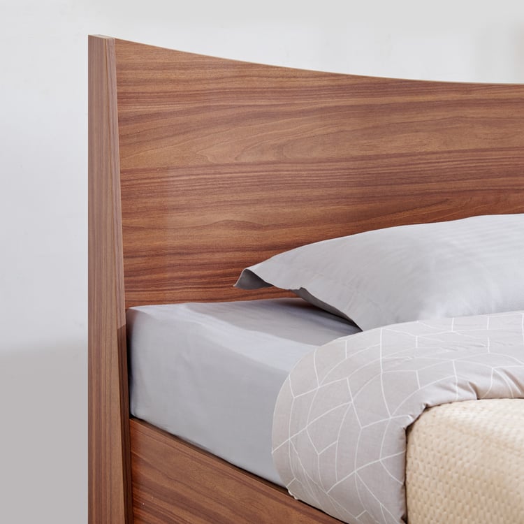 Helios Alton King Bed with Bedside Table and 3-Door Wardrobe